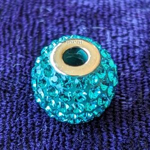 Ralph Lauren Teal Crystal Bead